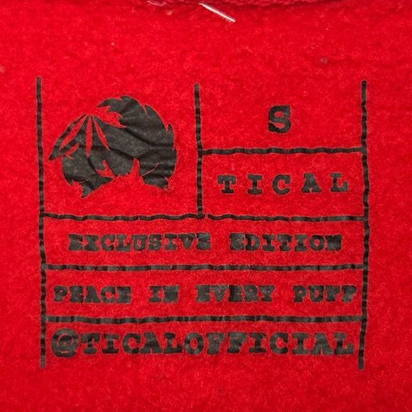 Tical Method Man Dead Eye Hoodie Hooded Sweatshirt Wu-Tang Clan Red S Small - Picture 9 of 11